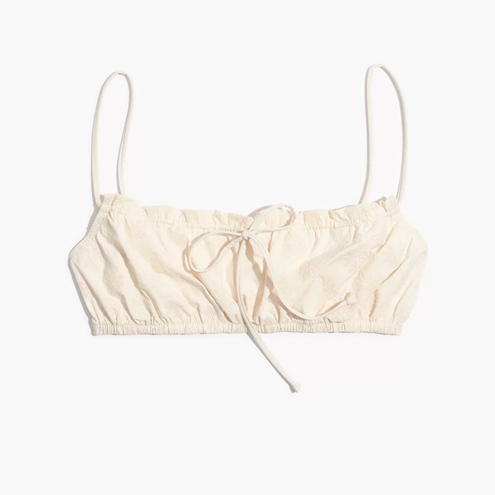 Madewell Ruffled Eyelet Bikini Top